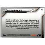 2020 Topps Chrome Formula 1 Racing  #70 Pedro Piquet