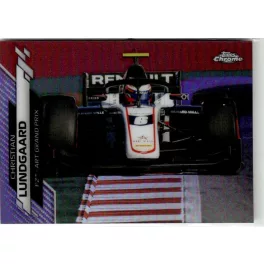   2020 Topps Chrome Formula 1 Racing Purple Refractor #68 Christian Lundgaard 119/399