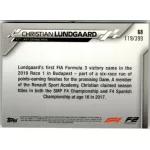 2020 Topps Chrome Formula 1 Racing Purple Refractor #68 Christian Lundgaard 119/399