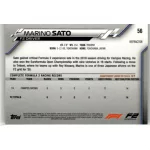 2020 Topps Chrome Formula 1 Racing Refractor #56 Marino Sato