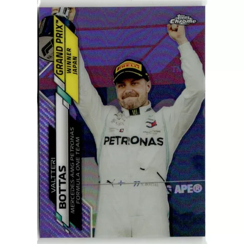 2020 Topps Chrome Formula 1 Racing Purple Refractor #149 Valtteri Bottas 105/399