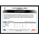 2022 Topps Chrome Formula 1 Racing  #54 Alexander Albon