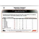 2022 Topps Chrome Formula 1 Racing  #24 Sergio Perez