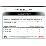 2022 Topps Chrome Formula 1 Racing  #51 Nicholas Latifi