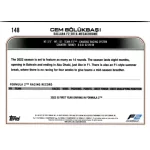 2022 Topps Chrome Formula 1 Racing  #148 Cem Bölükbaşi
