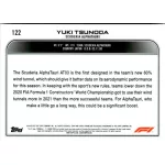 2022 Topps Chrome Formula 1 Racing  #122 Yuki Tsunoda