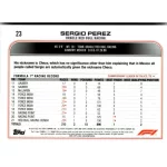 2022 Topps Chrome Formula 1 Racing  #23 Sergio Perez