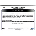 2022 Topps Chrome Formula 1 Racing  #146 Calan Williams