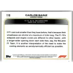 2022 Topps Chrome Formula 1 Racing  #118 Carlos Sainz