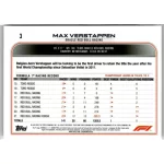2022 Topps Chrome Formula 1 Racing  #3 Max Verstappen