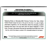 2022 Topps Chrome Formula 1 Racing  #112 George Russell
