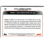 2022 Topps Chrome Formula 1 Racing  #192 Max Verstappen