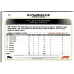 2022 Topps Chrome Formula 1 Racing  #31 Carlos Sainz