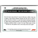 2022 Topps Chrome Formula 1 Racing  #198 Lewis Hamilton