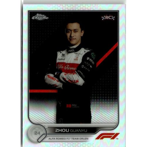 2022 Topps Chrome Formula 1 Racing Refractor #65 Zhou Guanyu