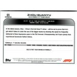 2022 Topps Chrome Formula 1 Racing Refractor #65 Zhou Guanyu