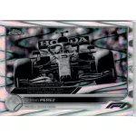 2022 Topps Chrome Formula 1 Racing B&W RayWave Refractor #184 Sergio Perez