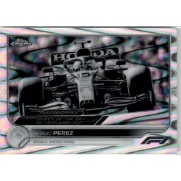   2022 Topps Chrome Formula 1 Racing B&W RayWave Refractor #184 Sergio Perez