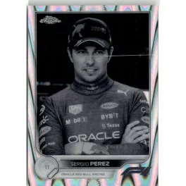   2022 Topps Chrome Formula 1 Racing B&W RayWave Refractor #24 Sergio Perez