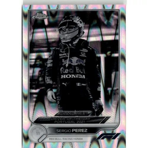 2022 Topps Chrome Formula 1 Racing B&W RayWave Refractor #175 Sergio Perez