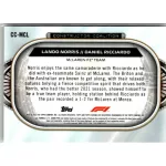2022 Topps Chrome Formula 1 Racing Constructors Coalition #CC-MCL Lando Norris/Daniel Ricciardo