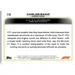 2022 Topps Formula 1 Racing  #118 Carlos Sainz