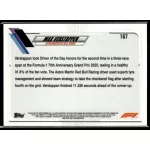 2021 Topps Chrome Formula 1 Racing  #167 Max Verstappen