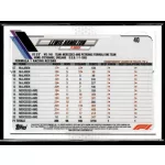 2021 Topps Chrome Formula 1 Racing  #40 Lewis Hamilton