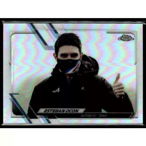 2021 Topps Chrome Formula 1 Racing Refractor #45 Esteban Ocon
