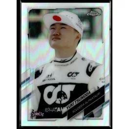   2021 Topps Chrome Formula 1 Racing Refractor #49 Yuki Tsunoda
