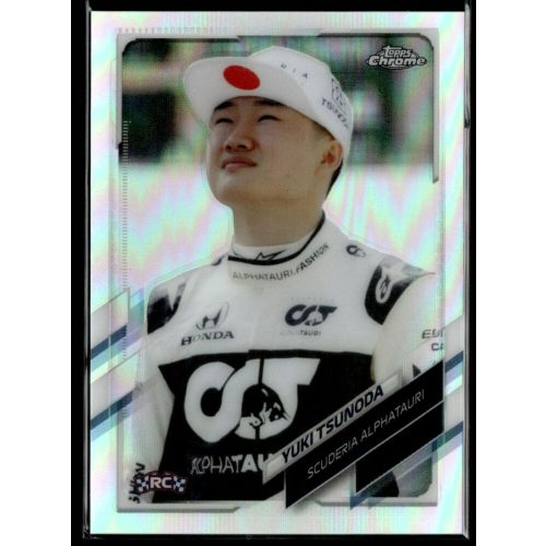 2021 Topps Chrome Formula 1 Racing Refractor #49 Yuki Tsunoda