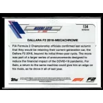2021 Topps Chrome Formula 1 Racing Refractor #134 Marino Sato