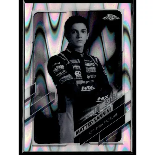 2021 Topps Chrome Formula 1 Racing B&W RayWave #74 Matteo Nannini