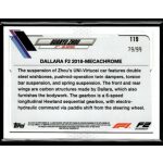 2021 Topps Chrome Formula 1 Racing Green RayWave #119 Guanyu Zhou