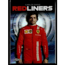   2021 Topps Chrome Formula 1 Racing Redliners #RL-8 Carlos Sainz