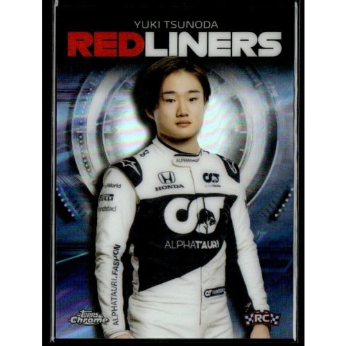2021 Topps Chrome Formula 1 Racing Redliners #RL-9 Yuki Tsunoda