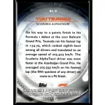 2021 Topps Chrome Formula 1 Racing Redliners #RL-9 Yuki Tsunoda