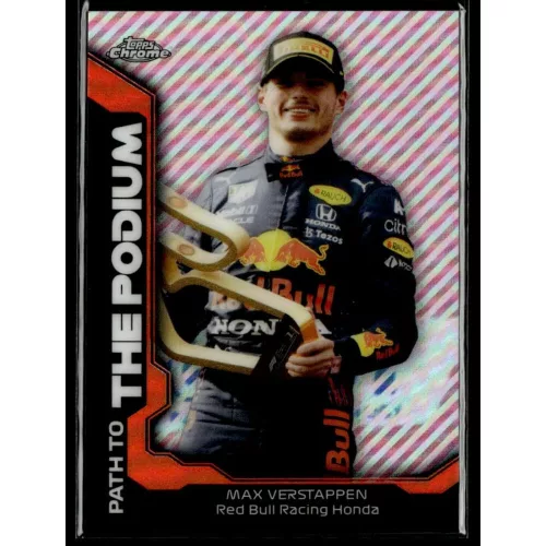 2021 Topps Chrome Formula 1 Racing Path to the Podium #PTP-MV Max Verstappen