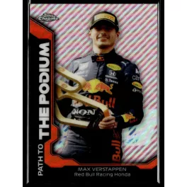   2021 Topps Chrome Formula 1 Racing Path to the Podium #PTP-MV Max Verstappen