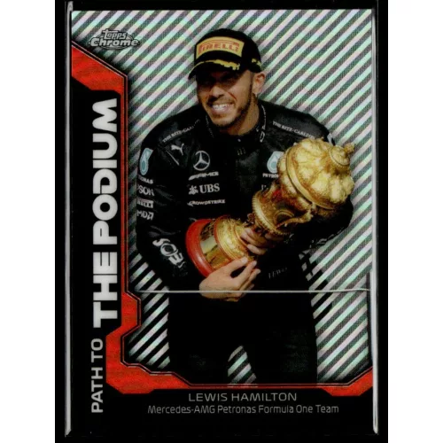 2021 Topps Chrome Formula 1 Racing Path to the Podium #PTP-LH Lewis Hamilton