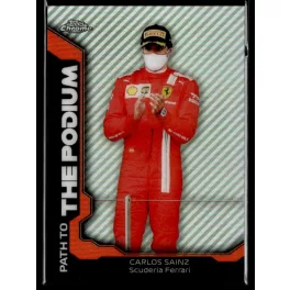   2021 Topps Chrome Formula 1 Racing Path to the Podium #PTP-CS Carlos Sainz