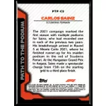 2021 Topps Chrome Formula 1 Racing Path to the Podium #PTP-CS Carlos Sainz