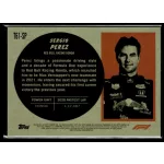 2021 Topps Chrome Formula 1 Racing 1961 Topps Sports Cars #T6-SP Sergio Perez