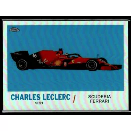   2021 Topps Chrome Formula 1 Racing 1961 Topps Sports Cars #T61-CL Charles Leclerc