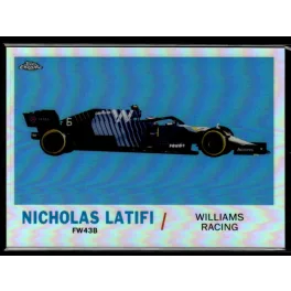   2021 Topps Chrome Formula 1 Racing 1961 Topps Sports Cars #T61-NL Nicholas Latifi