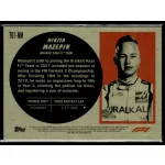 2021 Topps Chrome Formula 1 Racing 1961 Topps Sports Cars #T61-NM Nikita Mazepin