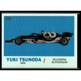   2021 Topps Chrome Formula 1 Racing 1961 Topps Sports Cars #T61-YT Yuki Tsunoda