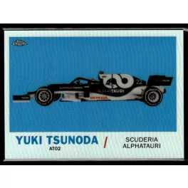   2021 Topps Chrome Formula 1 Racing 1961 Topps Sports Cars #T61-YT Yuki Tsunoda