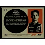 2021 Topps Chrome Formula 1 Racing 1961 Topps Sports Cars #T61-OP Oscar Piastri