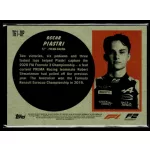 2021 Topps Chrome Formula 1 Racing 1961 Topps Sports Cars #T61-OP Oscar Piastri